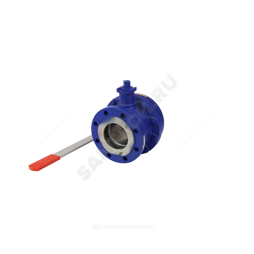Кран шаровой чугун 565A Ду 125 Ру16 фл рукоятка Тмакс=150 оС Zetkama 565A125C09