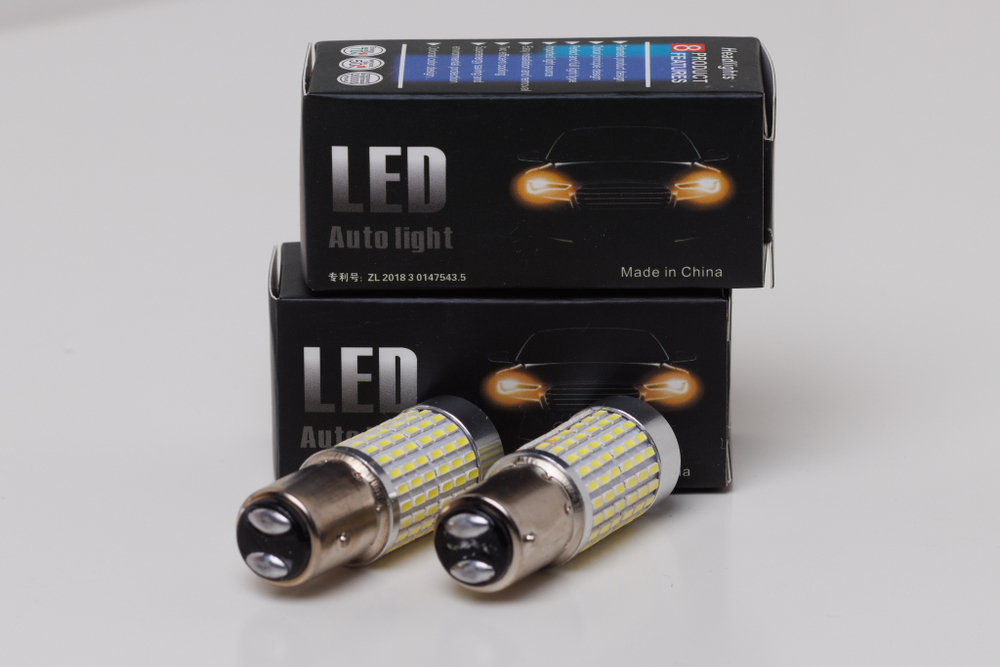 ZMB P21/4 Led 144SMD(3014) Линза 9W 12-24V Белый (1шт)