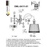 Настенный светильник Omnilux Campovaglio OML-54111-01