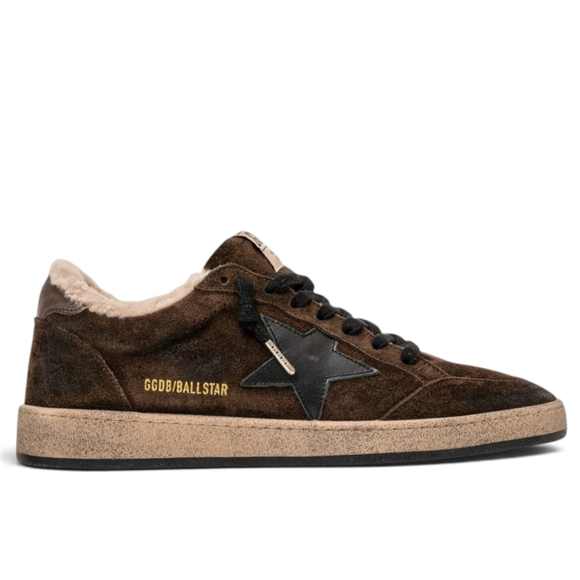 Men’s Ball Star Winter Brown Suede with Black Star