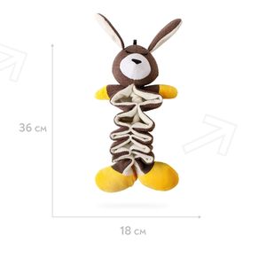 Игрушка Mr.Kranch для собак "Зайчик" с карманами под лакомство, 36 см