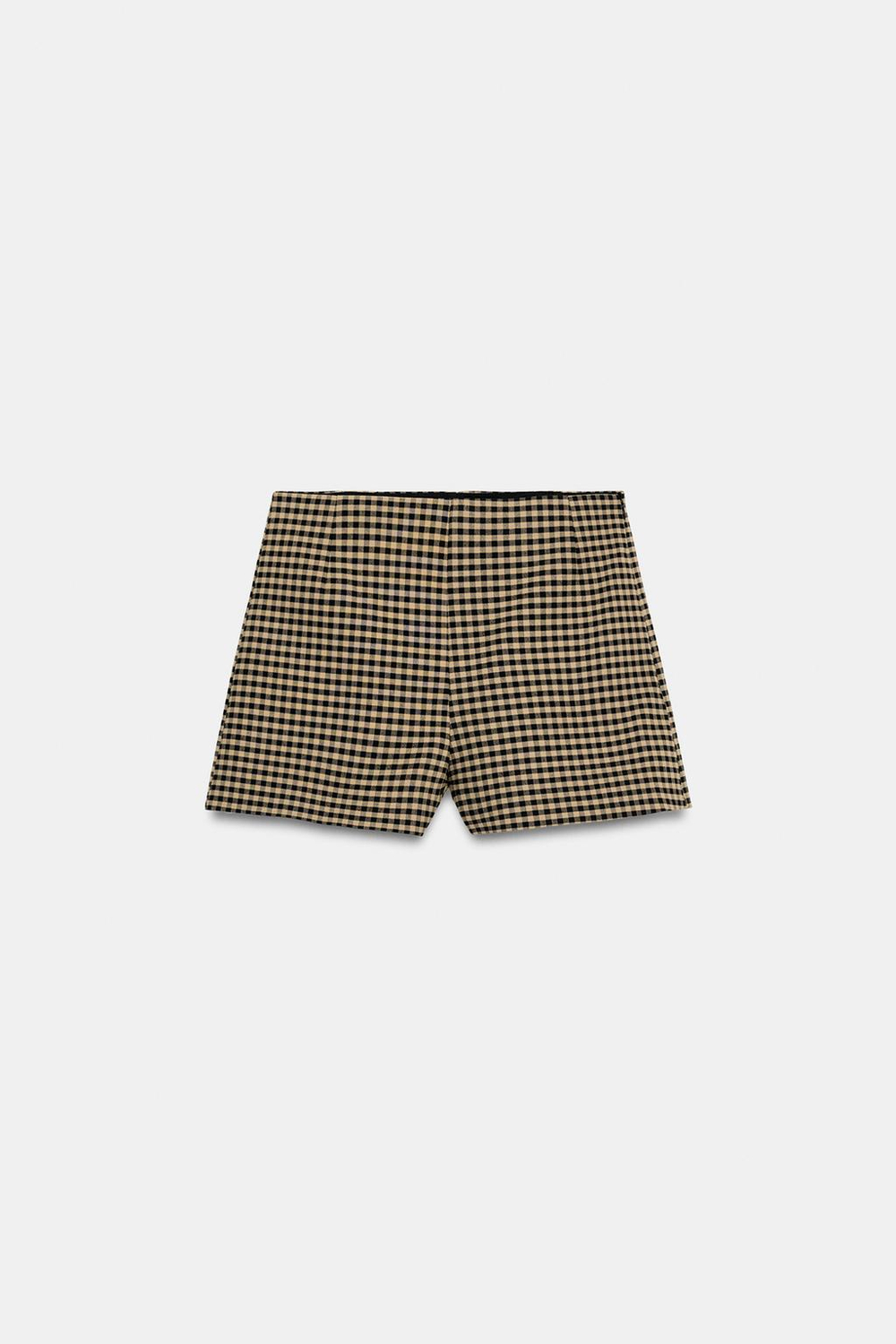 ZARA ШОРТЫ С ВЫСОКОЙ ПОСАДКОЙ, ГОРЧИЧНЫЙ