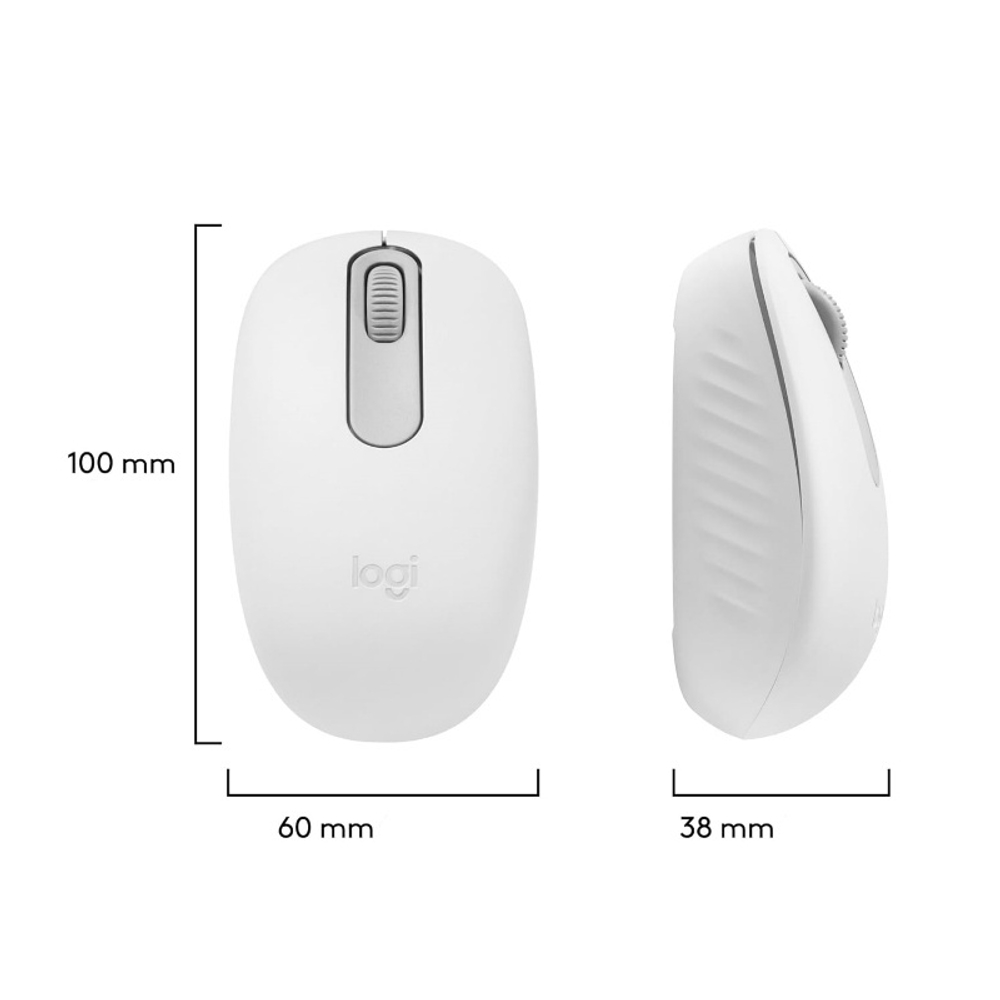 Мышь Logitech M196, беспроводная Bluetooth, White
