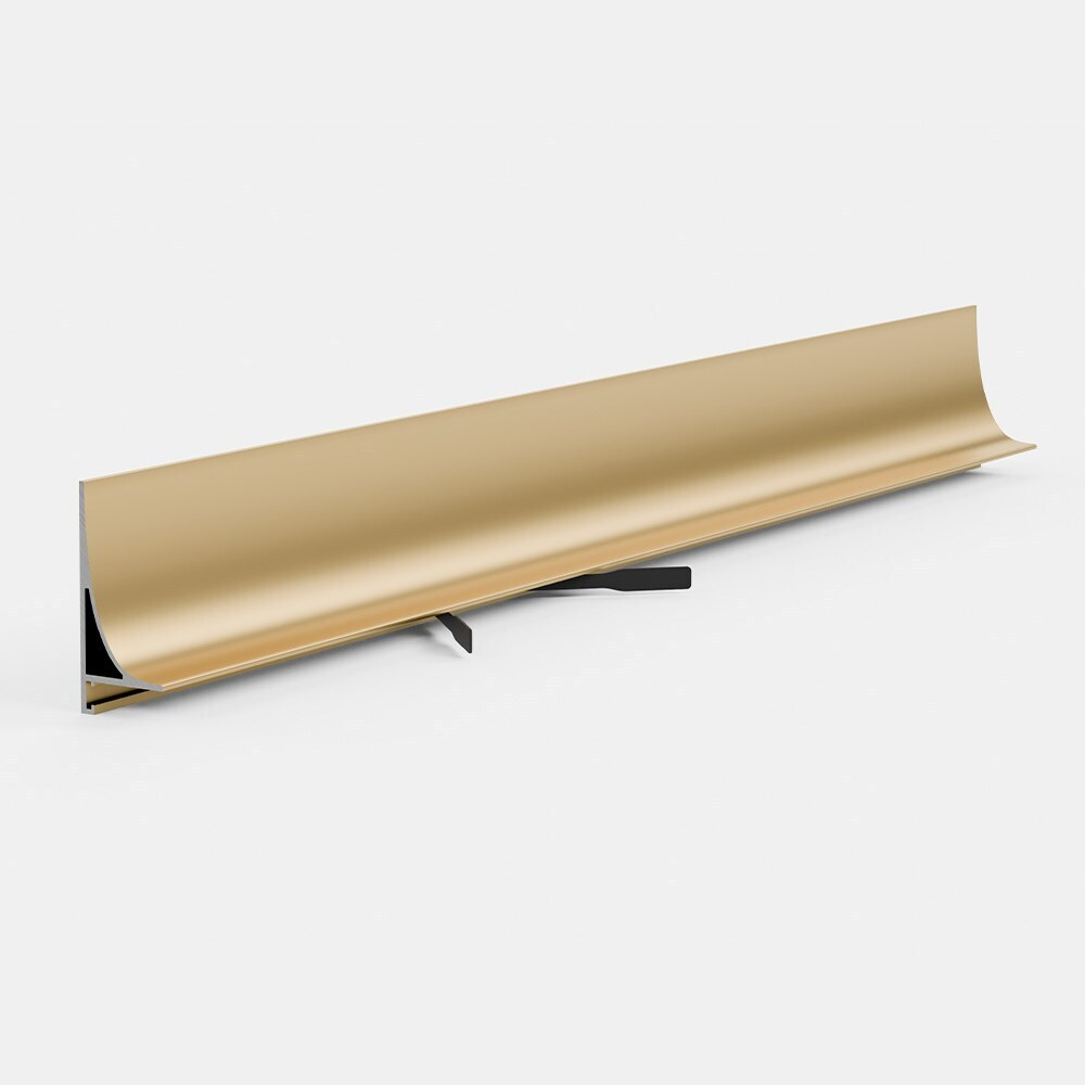 Плинтус Pro Design Corner L 584 Анодированный золото (пружины в комплект не входят) 2700мм