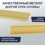 Ручка торцевая 96/124 золото мат 8179 — купить в Якутске | Все для мебели