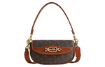 COACH Harley Canvas With Leather Crossbody Bags Medium Women"s Coffee & Brown