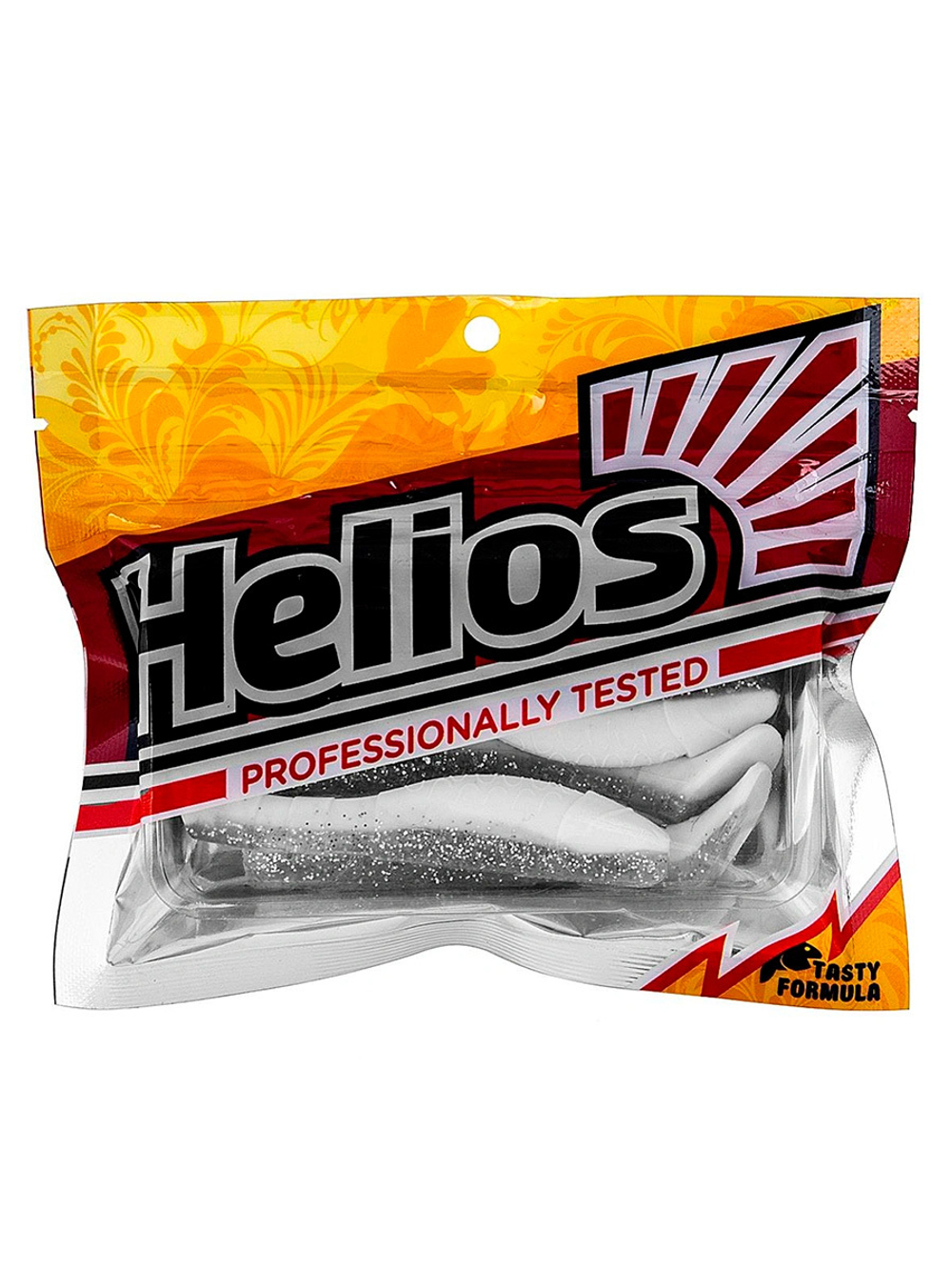 Виброхвост Helios Chubby 3,55"/9 см White 5шт. (HS-4-001)
