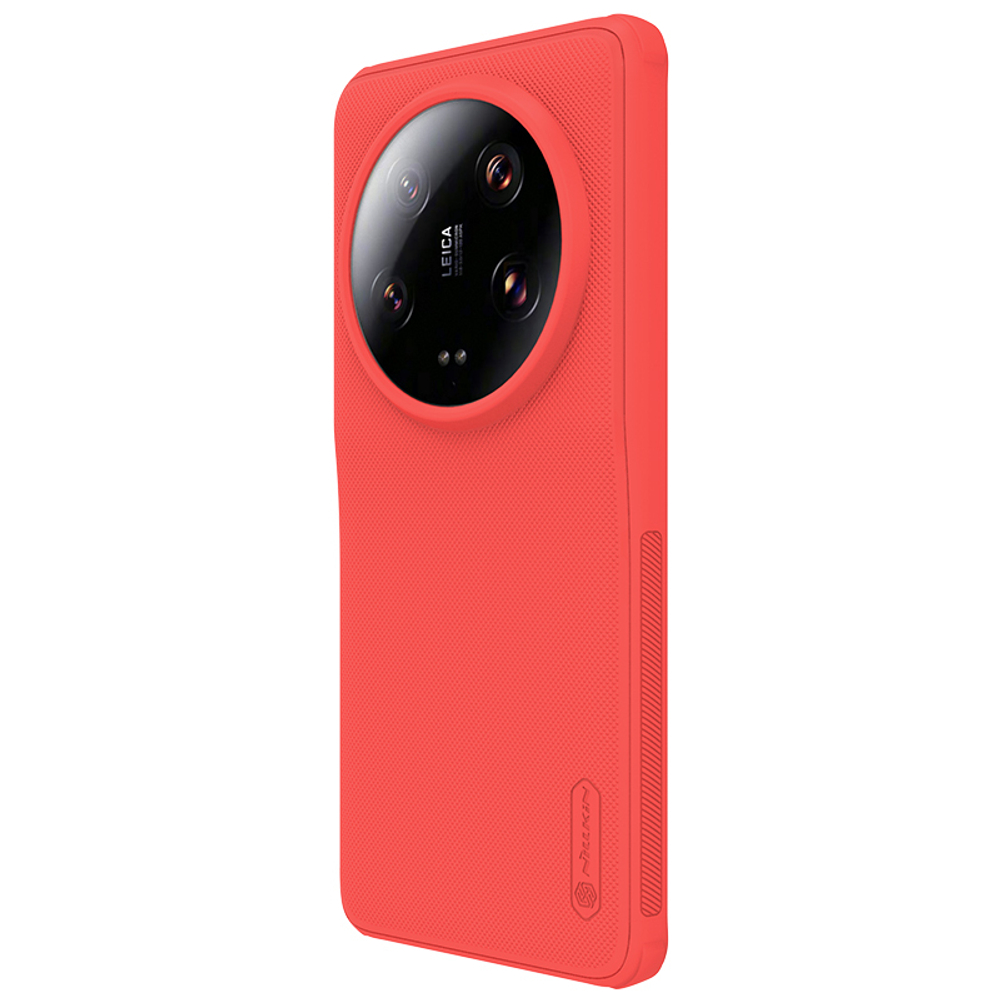Чехол усиленный красного цвета от Nillkin для смартфона Xiaomi 13 Ultra, серия Super Frosted Shield Pro