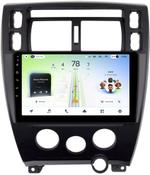 Магнитола для Hyundai Tucson 1 2004-2009 (рамка черная) - Teyes CC4L монитор 10.1" IPS, Android 14, Быстрая, Snapdragon 662, CarPlay, 4G SIM-слот