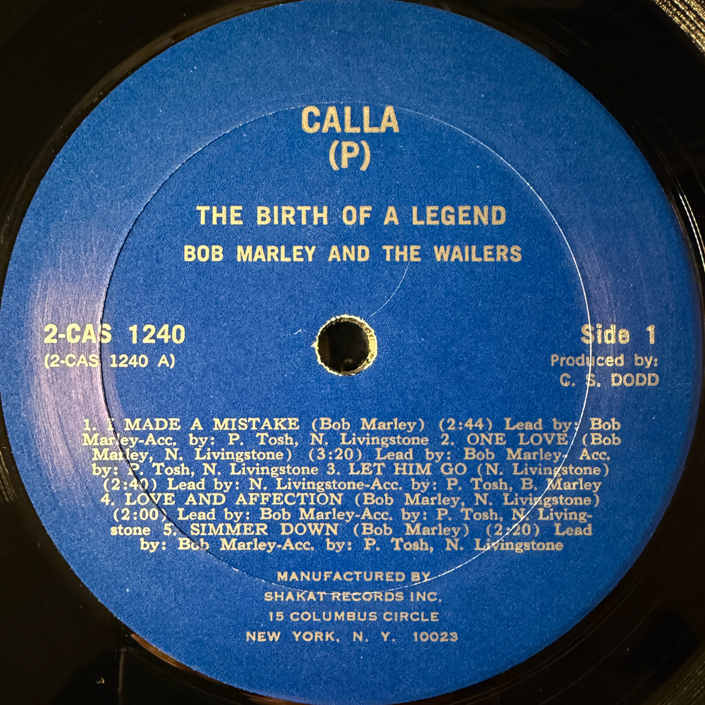 Bob Marley & The Wailers - The Birth Of A Legend 2LP (США 1976г.)