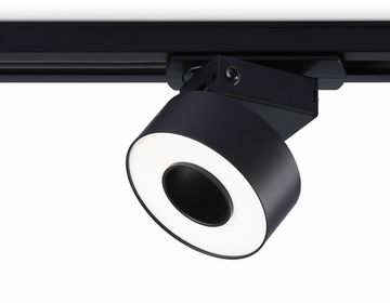 Трековый однофазный светодиодный светильник 10W 4200K 120° GL6863 BK чёрный Track System Ambrella