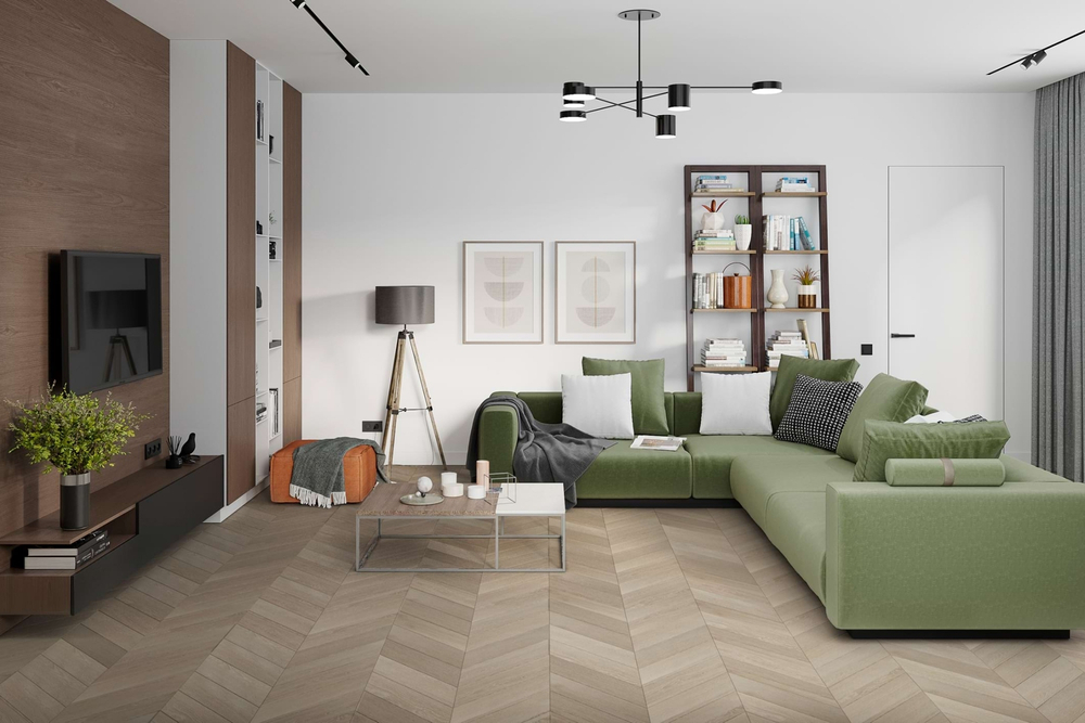 Кварц-винил LVT Damy Floor Chevron LVT 2.5 мм ПАЛЕ-РОЯЛЬ 3.048 м2