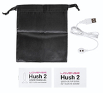 Черная анальная вибропробка HUSH 2 Size S - 12,1 см. (Цвет: черный)