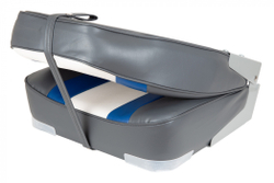 Кресло Highback Rainbow Boat Seat - угольный/синий/светло-серый