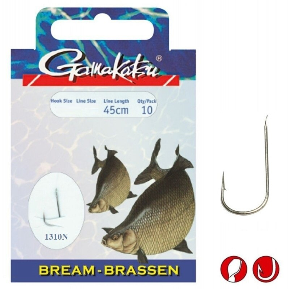 Крючок с поводком для рыбалки Gamakatsu BKS-1310N