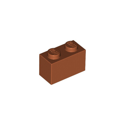 Lego Кирпич 1х2 (темно-оранжевый) 4579659