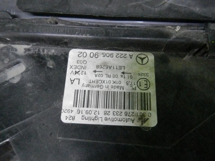 Битая Фара левая Mercedes S w222 (2013-2017) LED