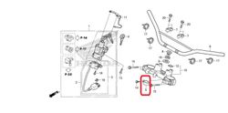 45468-KZZ-900. GUIDE, FR. BRAKE HOSE. Honda CRF250L-M (2012-2016)