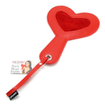 Красная шлепалка в форме сердца Furry Heart Paddle (Цвет: красный)