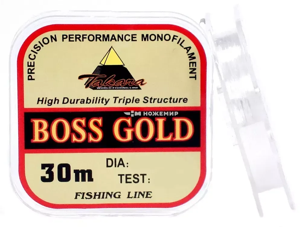 Леска зимняя Takara BOSS GOLD (0.08мм, 30м) Леска зимняя Takara BOSS GOLD (0.08мм, 30м)