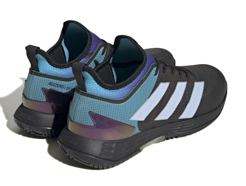 Мужские кроссовки теннисные Adidas Ubersonic 4 M Heat - grey six/blue dawn/core black