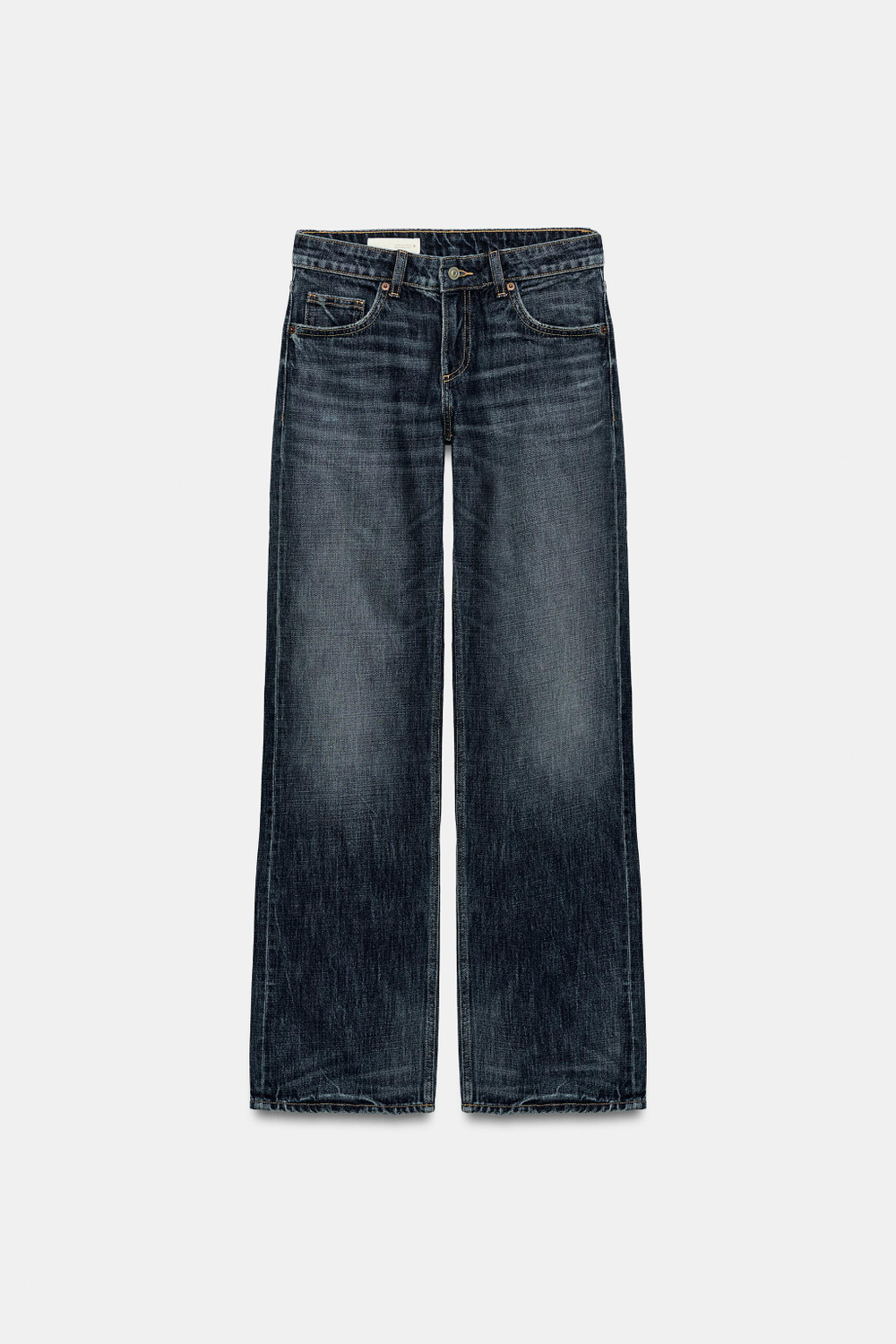 ДЖИНСЫ TRF WIDE-LEG С НИЗКОЙ ПОСАДКОЙ — ZARA