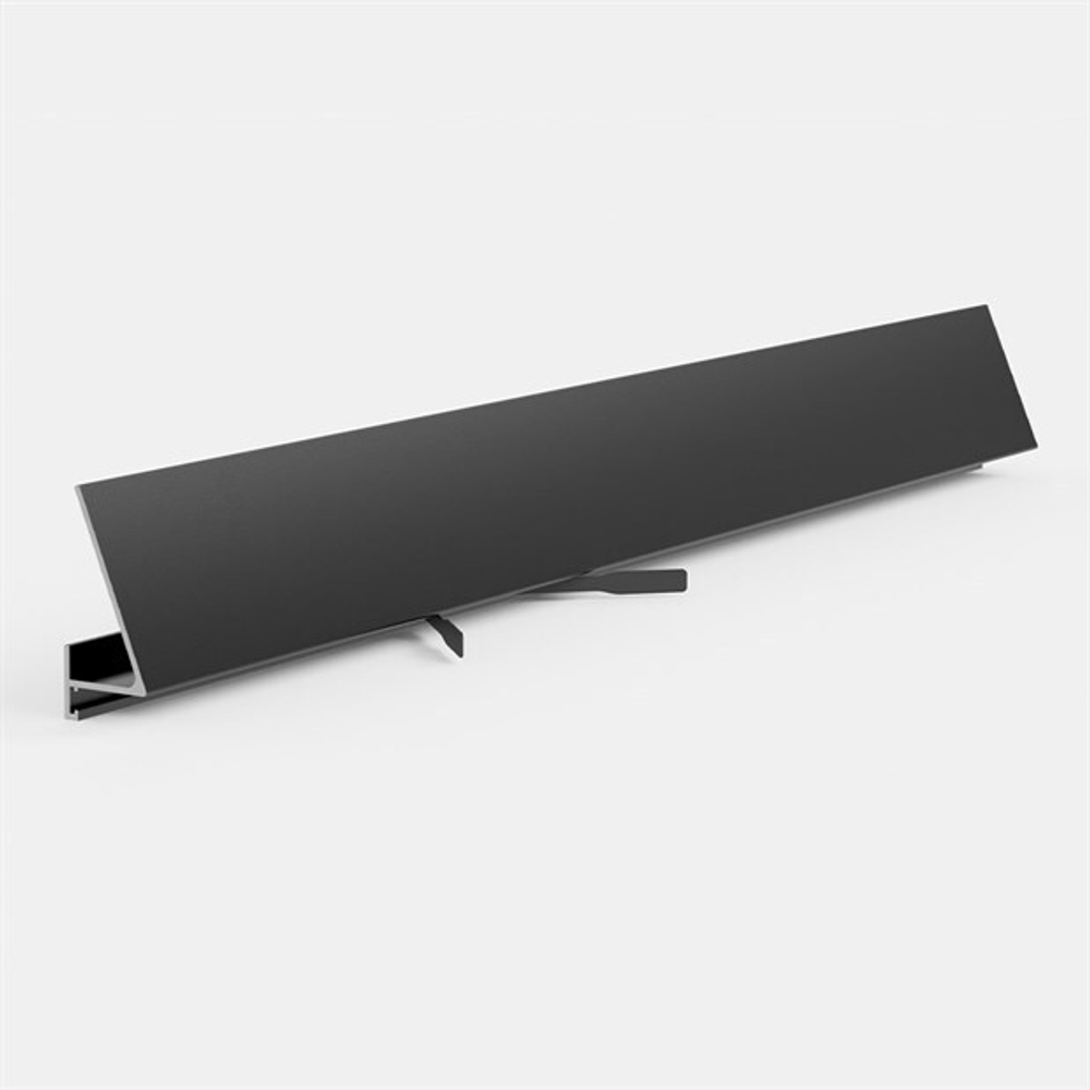 Плинтус Pro Design Corner 570 Анодированый черный (пружины в комплект не входят) 2700 мм