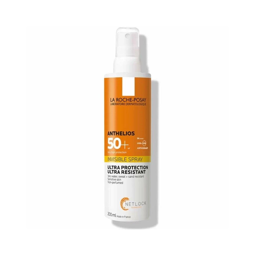 La Roche-Posay ANTHELIOS Солнцезащитный невидимый спрей для лица и тела SPF 50+, 200 мл