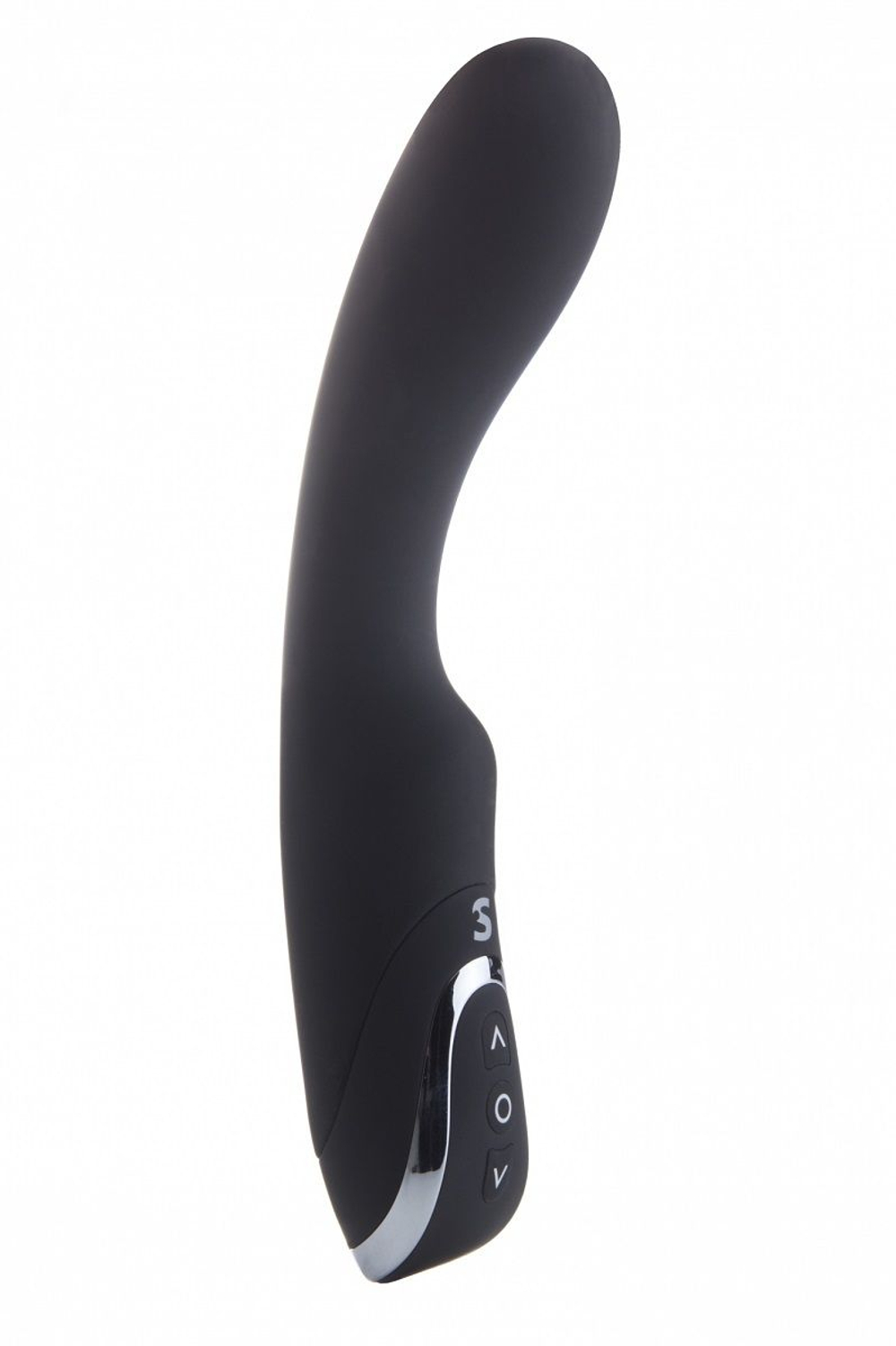 Чёрный перезаряжаемый вибратор Rechargeable G-Lover - 21 см. (Цвет: черный)