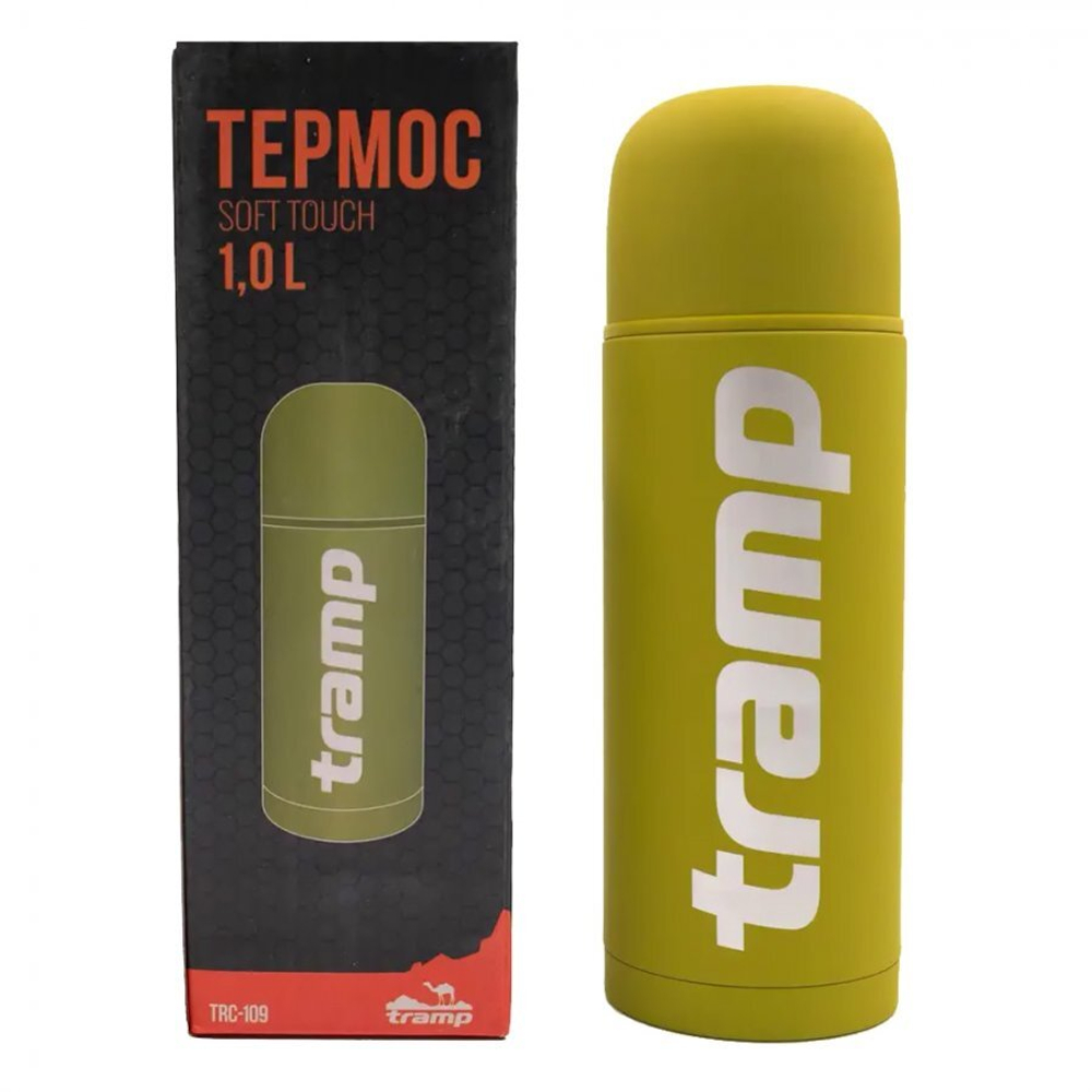 Термос TRAMP Soft Touch 1 л, артикул TRC-109, цвет Оливовый