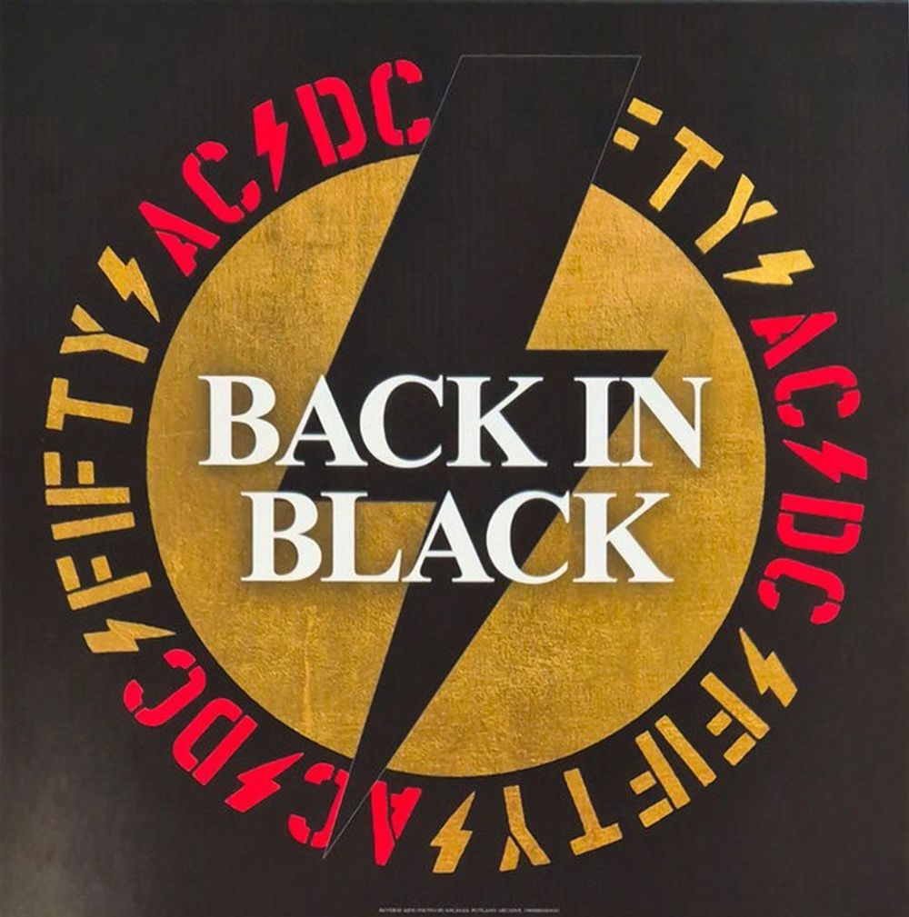AC/DC - Back In Black (LP, Reissue, 50th Anniversary, 180g, Gold Vinyl) Новая запечатанная виниловая пластинка