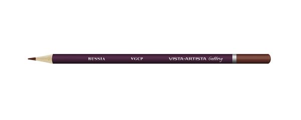 Карандаш цветной художественный заточенный, 6 шт, 707 Сиена жженая (Burnt Sienna), Vista-Artista Gallery VGCP