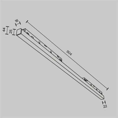 Трековый светильник Базис / Basis Exility 2700-6000K 30Вт 120° Dim Dali1, TR030-4-30WTW-DD-B. TM Maytoni