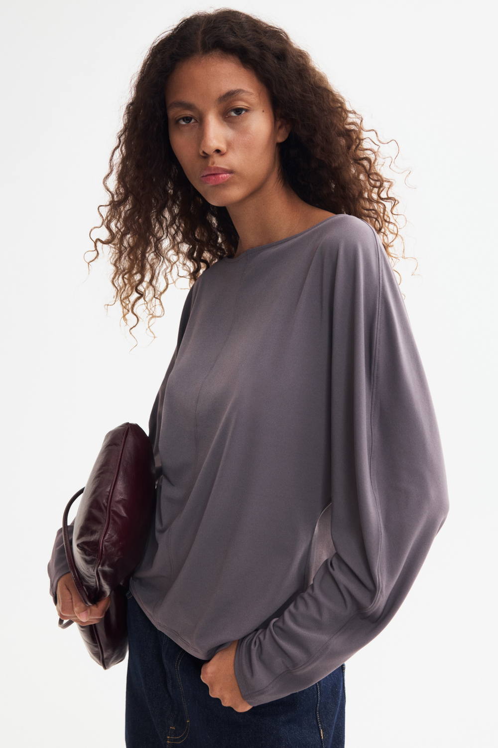Топ с рукавами-накидкой - H&M