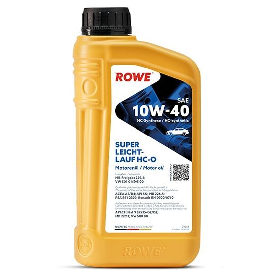 HIGHTEC SUPER LEICHTLAUF HC-O SAE 10W-40 ROWE моторное масло