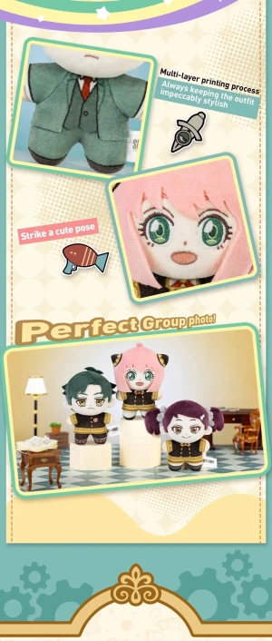 Случайная фигурка POP MART: SPY FAMILY Character Series Plush Doll