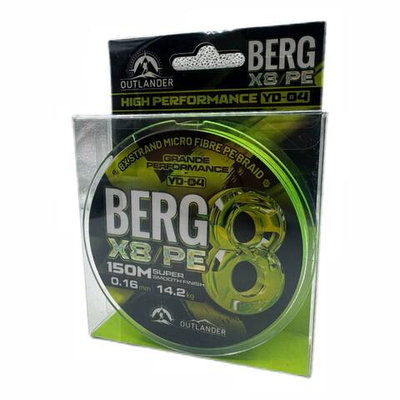 Плетенка BERG X8/150 м - 0.30мм