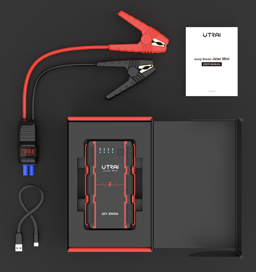 Устройство пусковое портативное бустер 8Ah 1000A Utrai JStar Mini