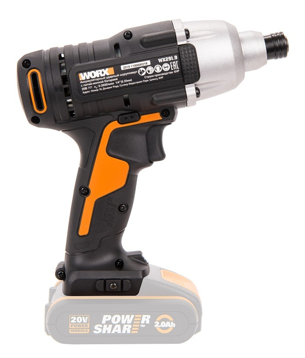 Шуруповерт импульсный ударный аккумуляторный WORX WX291
