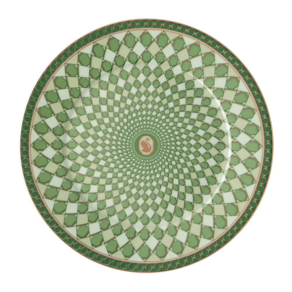 Набор из 2-х тарелок Rosenthal Swarovski "Signum Green" 18см