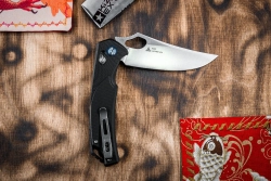 Складной нож SRM 9202 Satin сталь D2 рукоять Black G10