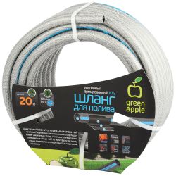 Шланг для полива GREEN APPLE GATH-1220 садовый армированный усиленный NTS 12 мм(1/2 )х20 м | Шланги Green Apple