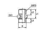 Штуцер FH D12 ORFS 13/16 - BSP 1/2