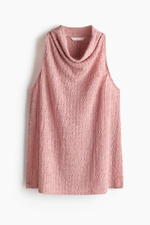 Топ из жатого джерси с вырезом-качели - H&M