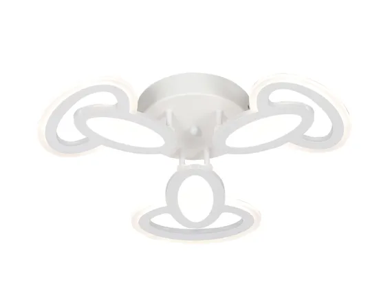Люстра потолочная светодиодная Rilon 26006/3 WHITE, 66 Вт, белая