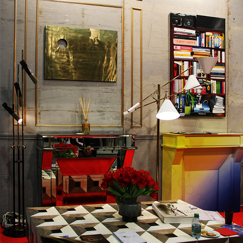 Floor design lamp  Ike by Delightfull (3 lampshade )