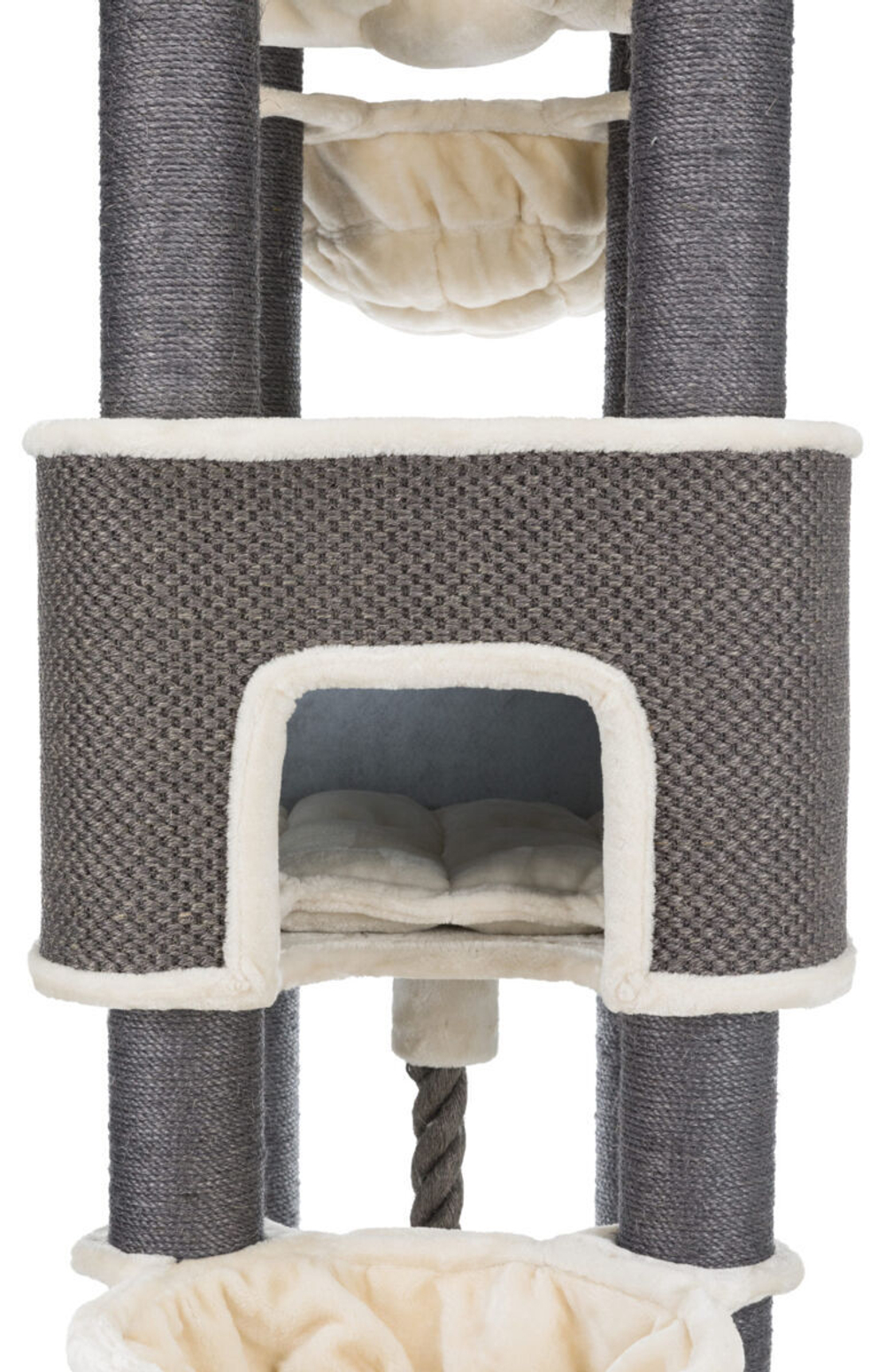 Домик для кошки Humberto XXL, 174 см, кремовый/серый, Trixie