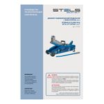 Домкрат гидравлический подкатной с фиксатором, 2,5т SAFETY PIN, 140-385 мм, в кейсе Stels