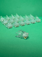 50 шт. Коннектор для интернет кабеля RJ45 cat.5e 8P8C, неэкранированный, штекер для витой пары