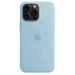 Силиконовый чехол с поддержкой MagSafe Apple Silicone Case для iPhone 15 Pro Max, Light Blue (Светло-голубой)